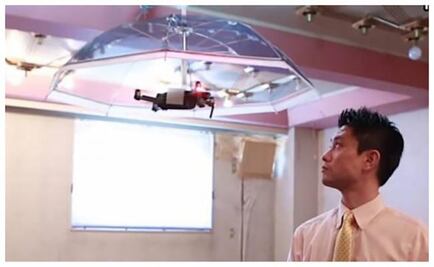 Crean el primer paraguas volador