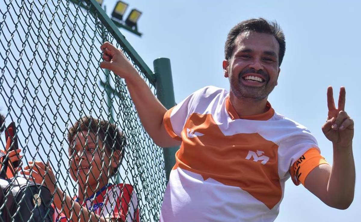 Jorge Álvarez Máynez en el barrio de Tepito. Foto: Eduardo Castañeda/EL UNIVERSAL