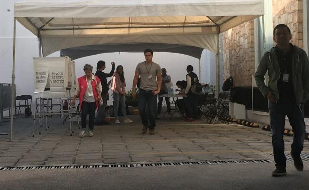 Casilla en donde vota Ricardo Anaya. Foto: Suzzette Alcántara / EL UNIVERSAL