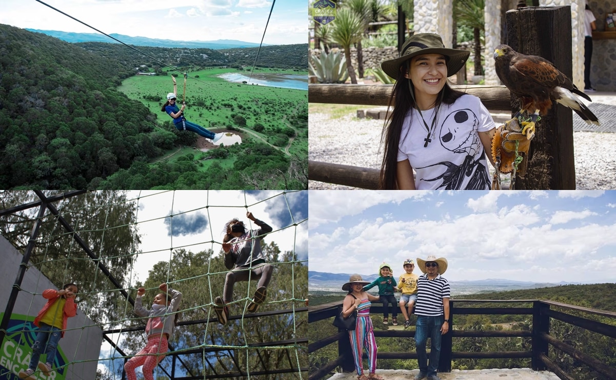 Cráter Encantado: tirolesa y mirador para conocer en el primer puente de 2025 en SLP