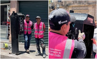 ¡Adiós a los teléfonos públicos! Ayuntamiento libera el Centro Histórico de SLP de objetos obsoletos