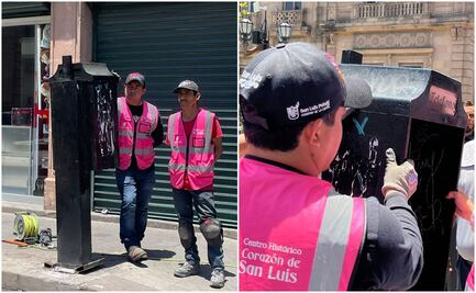 ¡Adiós a los teléfonos públicos! Ayuntamiento libera el Centro Histórico de SLP de objetos obsoletos