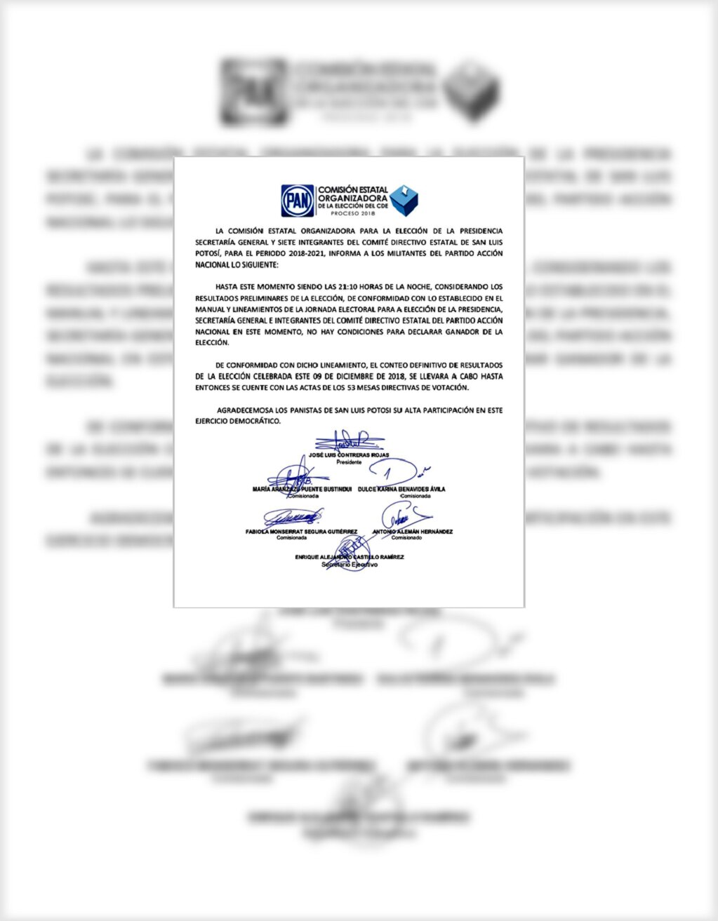 No hay condiciones para declarar ganador: PAN