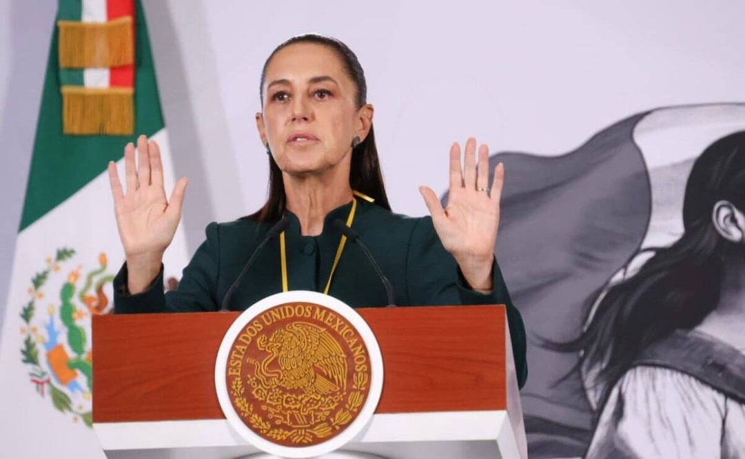 La presidenta Claudia Sheinbaum en la “Mañanera del Pueblo” del 29 de junio de 2026 en Palacio Nacional. Foto: Karla Guerrero/ EL UNIVERSAL