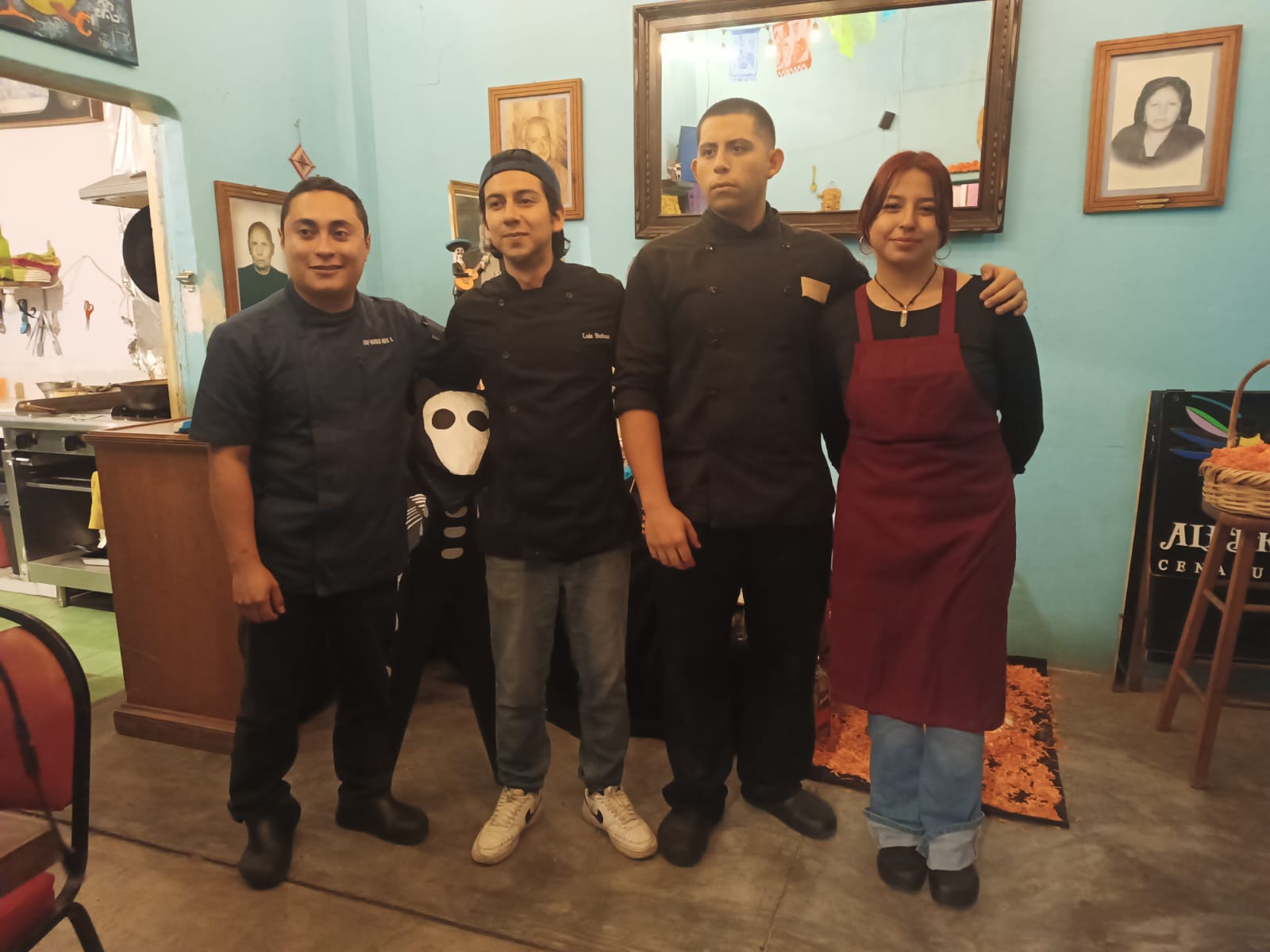 La cenaduria habilitó hasta mediados de este mes, la degustación del menú “Mictlán". Foto: Xochiquetal Rangel