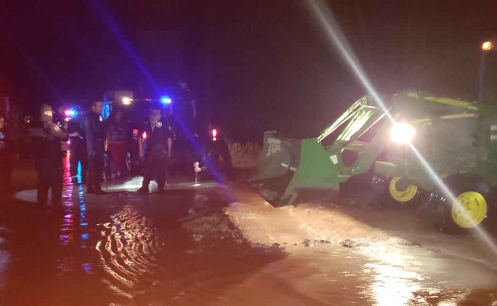 Tromba deja 2 lesionados y daños materiales en Ciudad Maíz