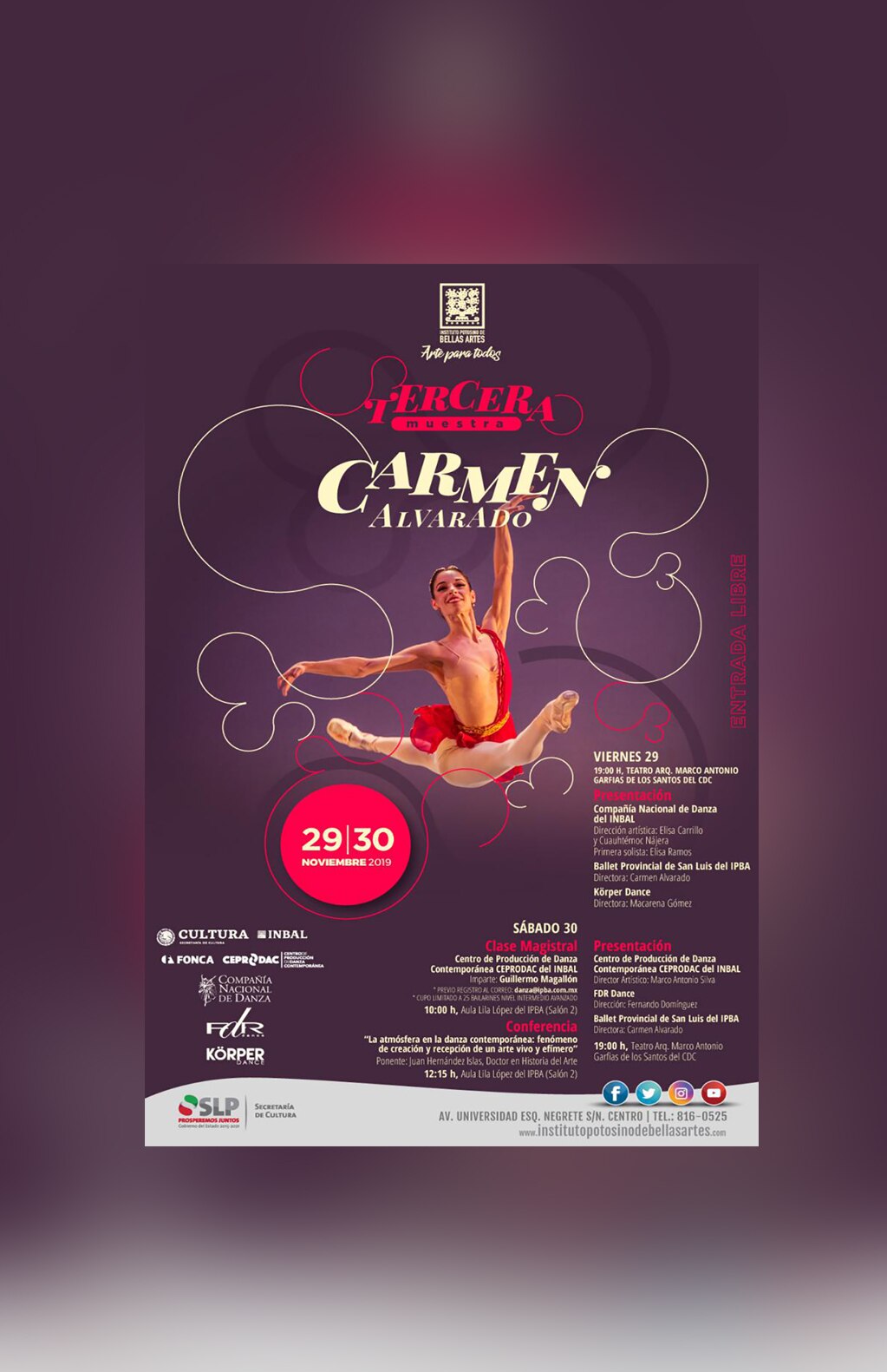 Presentan Tercera Muestra de Danza “Carmen Alvarado”