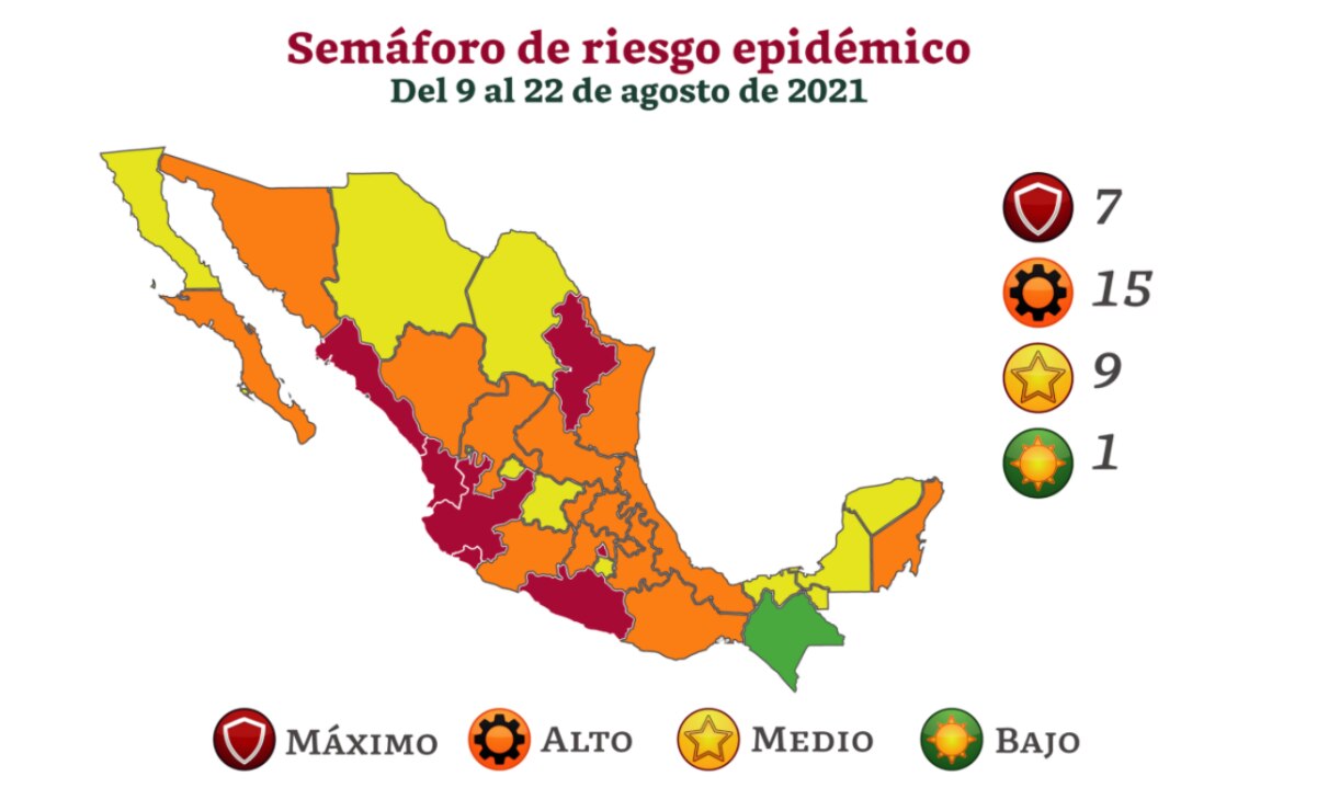 San Luis Potosí estará en semáforo naranja a partir de este lunes, confirma Ssa