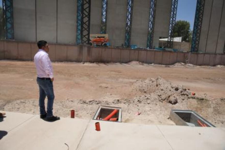 En SLP, Gallardo supervisa construcción del Teatro de la Ciudad en el Tangamanga II