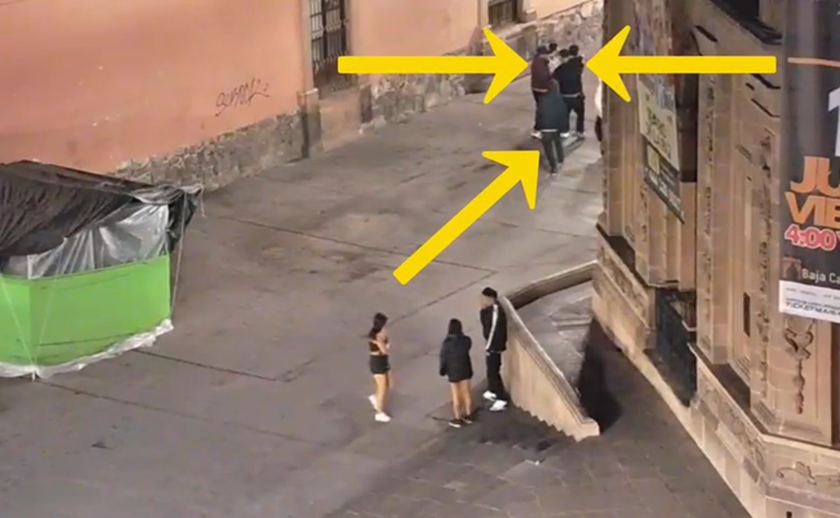 Captan cámaras robo con violencia a transeúntes en calles del Centro Histórico de SLP 