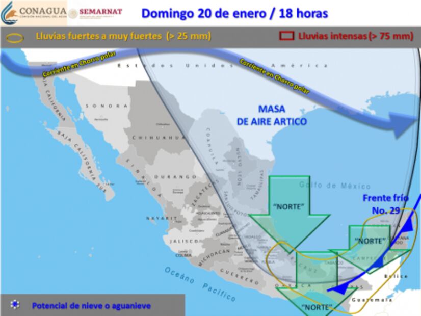 Prevén ambiente frío durante el fin de semana en SLP