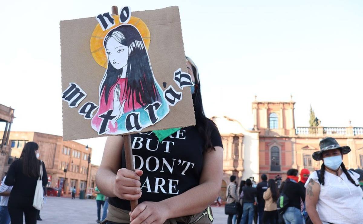 Marea Verde SLP y colectivas feministas llaman a concentración por 25N