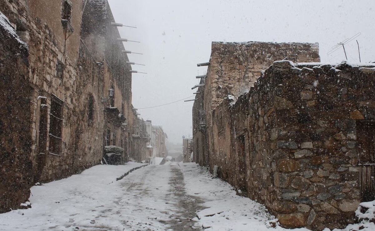 ¿Dónde ha nevado en SLP? Real de Catorce, Sierra de Álvarez, Xilitla y más. Foto: Especial