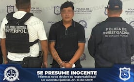 Capturan en el Centro Histórico de SLP a hombre buscado por homicidio en Estados Unidos
