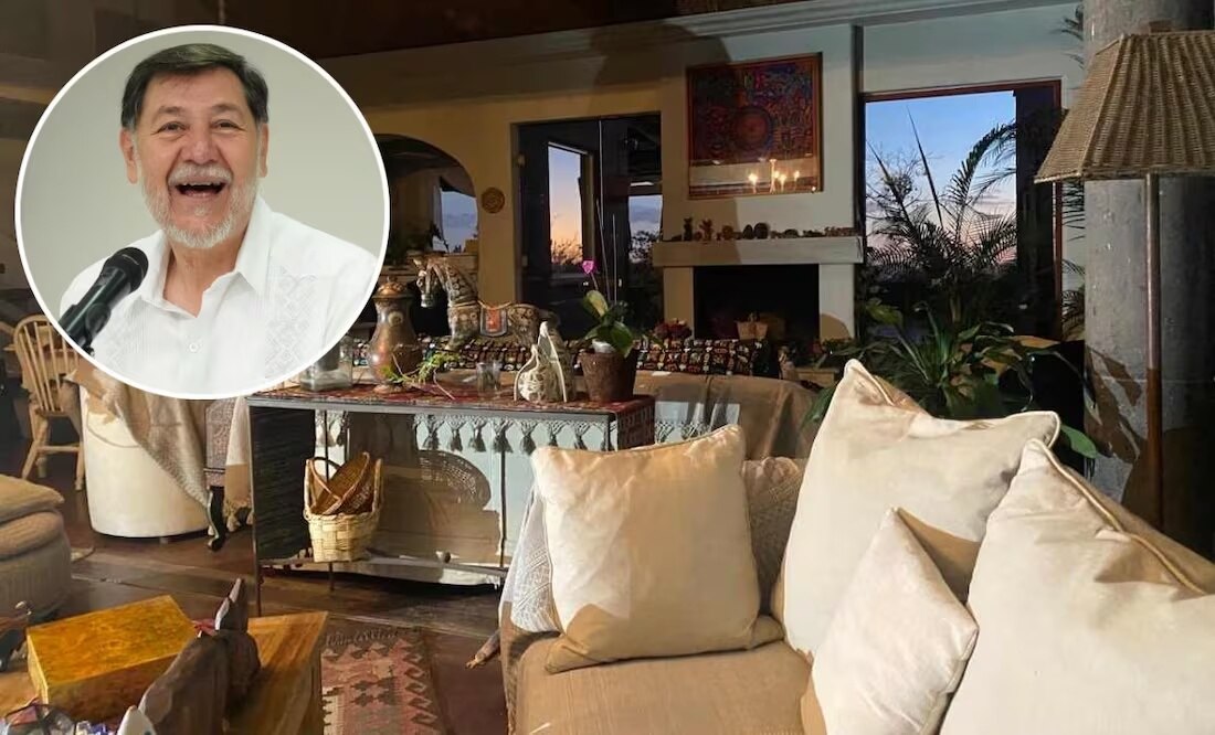 En Tepoztlán, con arcángeles michoacanos y vista a las montañas; así es la casa de 12 mdp de Fernández Noroña