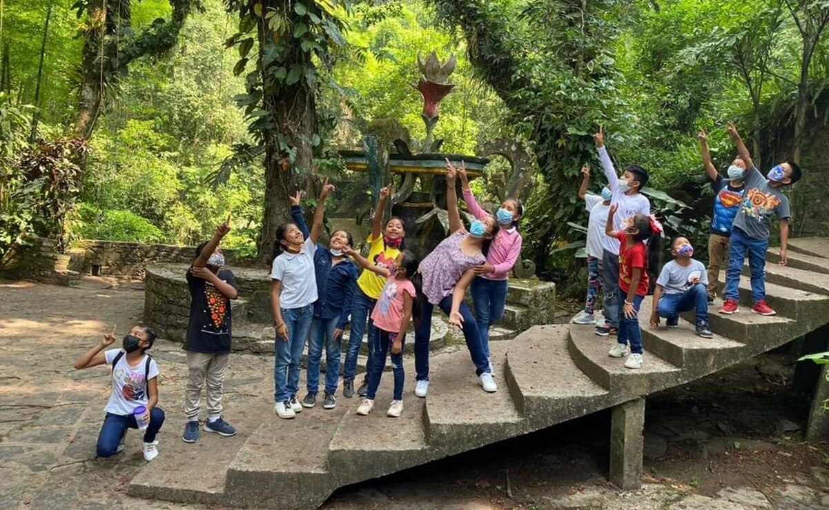 Jardín Escultórico de Edward James reabre sus puertas a recorridos escolares, tras la pandemia. Foto: Especial