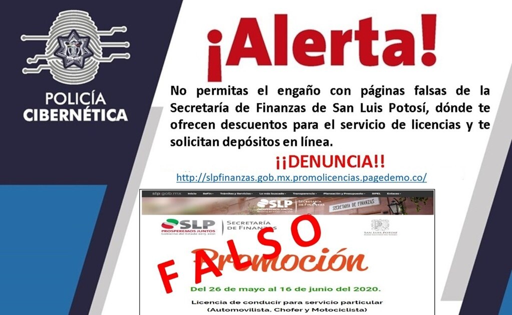 Denuncia Sefin fraude cibernético en descuentos para licencias de conducir
