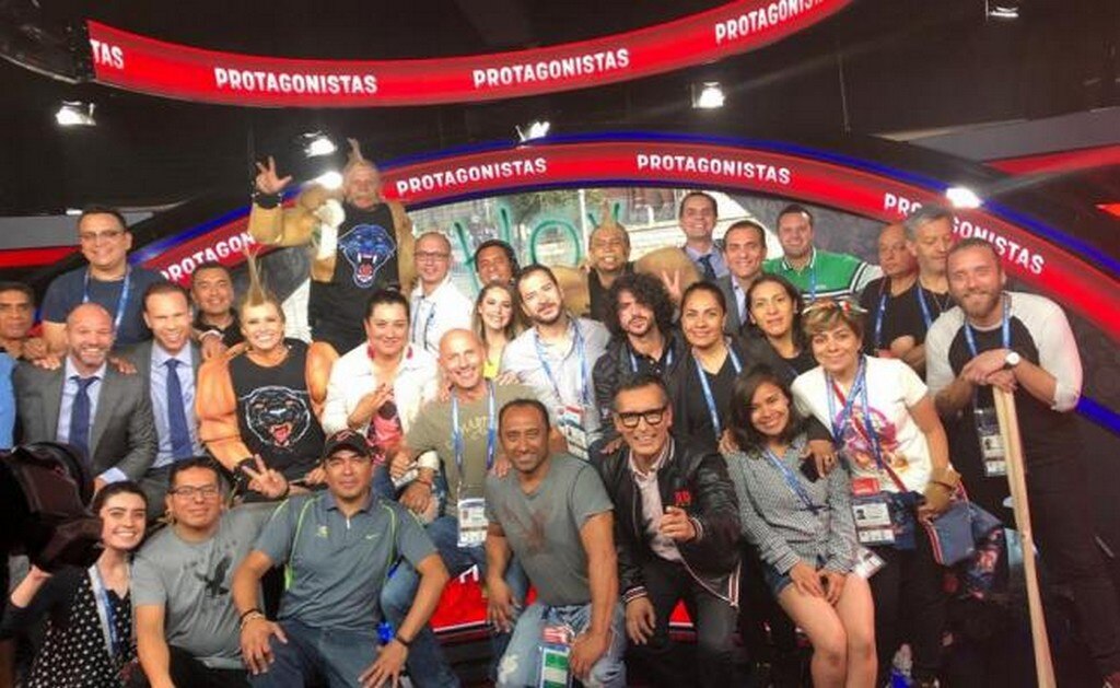Los protagonistas de Tv Azteca en la cobertura del Mundial. Foto: Tomada de las redes de Luis García