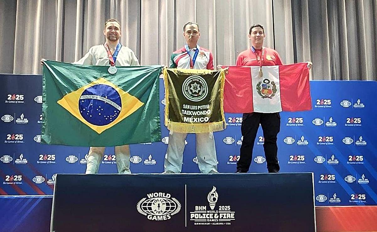 ¡Omar Pineda se cuelga el Oro! Taekwondoin pone en alto a SLP en Mundial de Policías y Bomberos 2025
