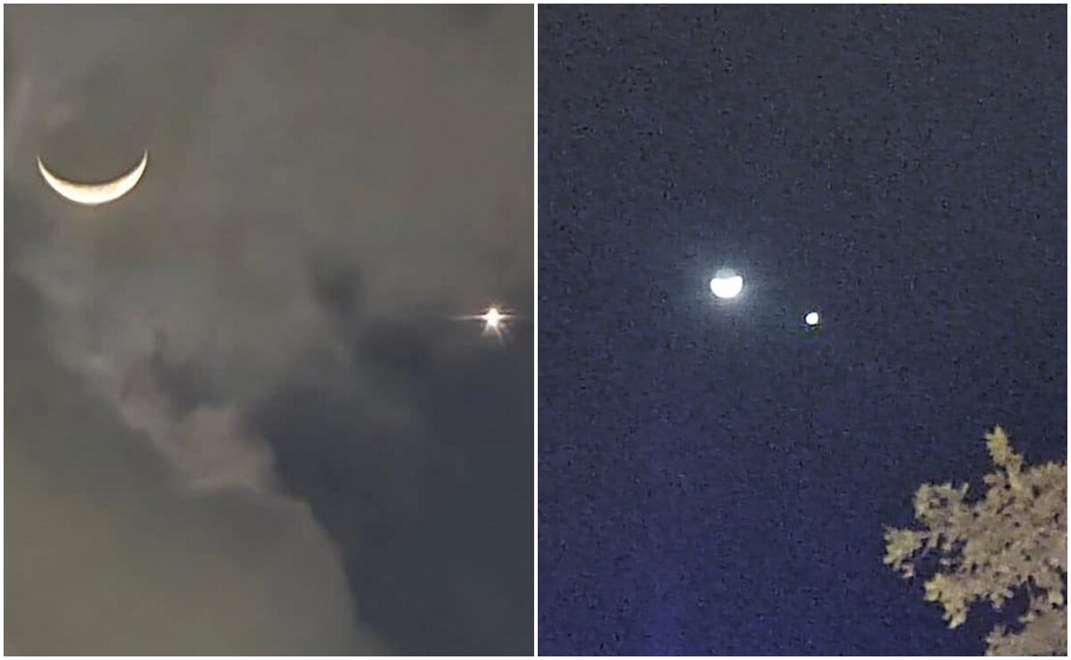 Algunos planetas acompañarán a la Luna durante febrero. Fotos: Cortesía y Jazmín Ramírez García