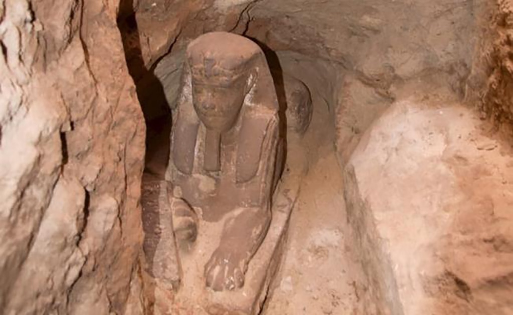 Arqueólogos descubren esfinge en Egipto
