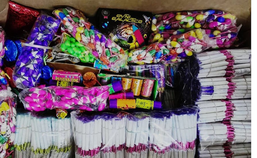 Aseguran más de 300 kilos de pirotecnia en la capital 