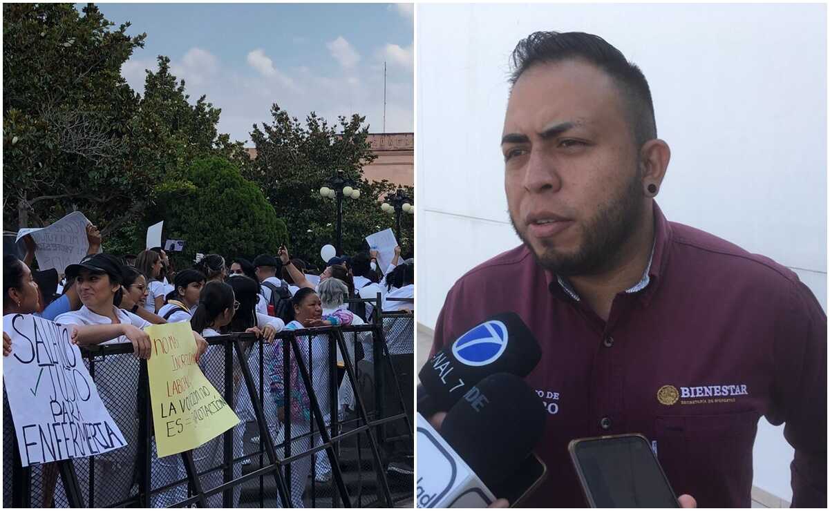 Marcha de enfermeros en SLP estuvo "manchada" por simpatizantes políticos: Gabino Morales. Fotos: Archivo / Samuel estrada