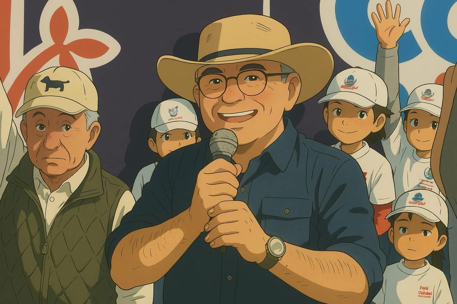 Enrique Galindo al estilo Ghibli