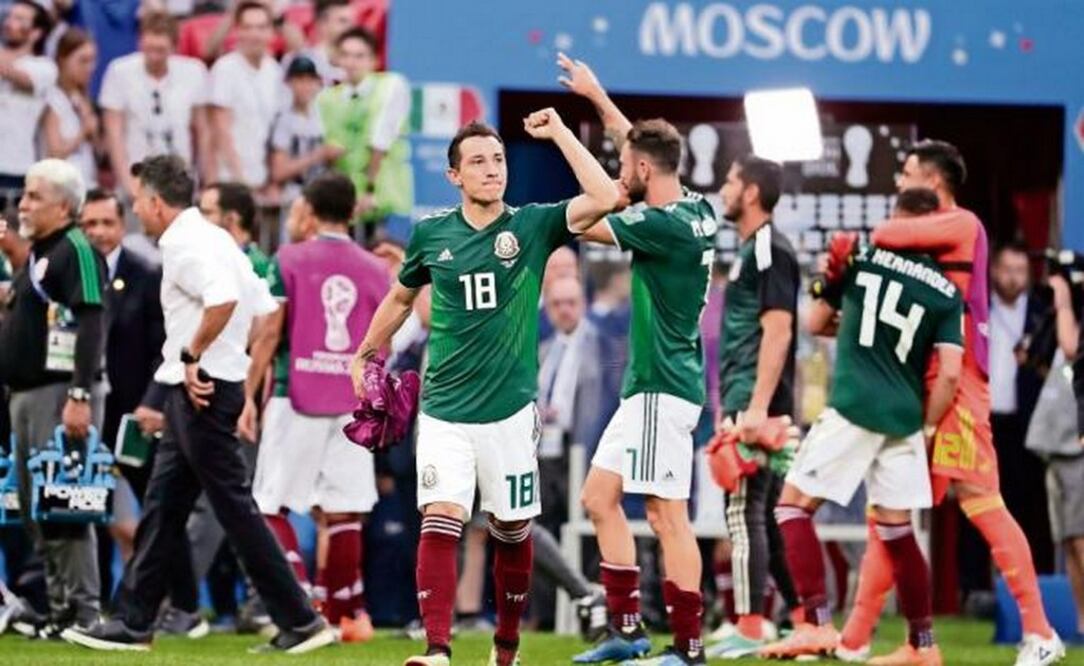 Andrés Guardado, al igual que sus compañeros, tuvo un gran partido. Foto: LUIS CORTÉS. EL UNIVERSAL