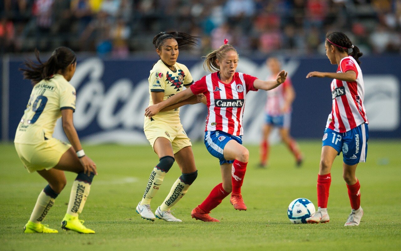 Cardiáco empate entre “Atléticas” y América femenil 