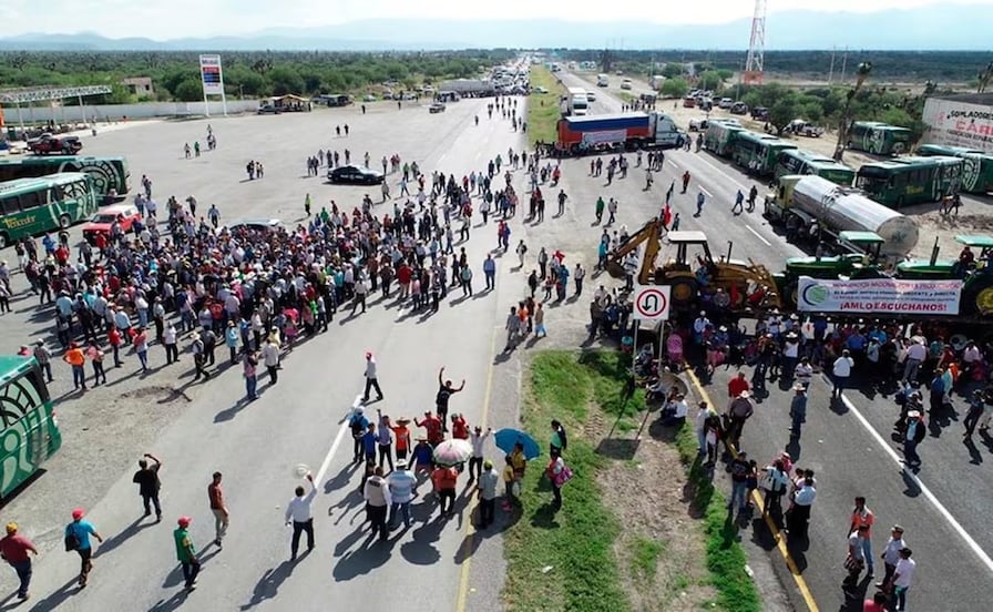 Bloqueos en carretera 57 ponen en riesgo mercancías y golpean la economía de SLP: Coparmex