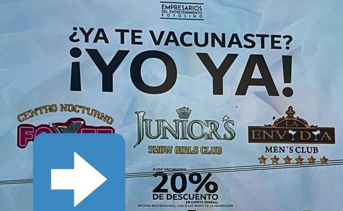 Cabarets, centros nocturnos y bares de SLP te ofrecen descuentos si enseñas tu certificado de vacunación
