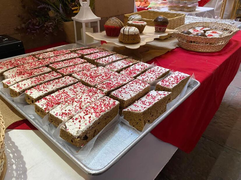 Pasteles en el Festival de Pan, Amor y Chocolate. Foto: Especial