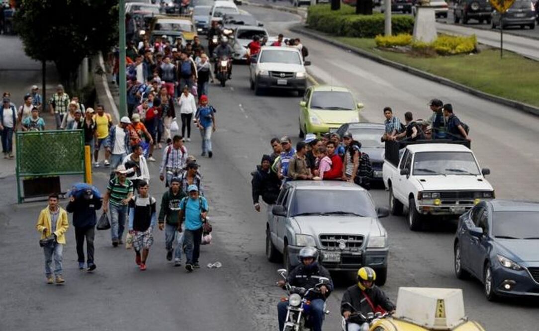 Caravana Migrante. Foto: EFE