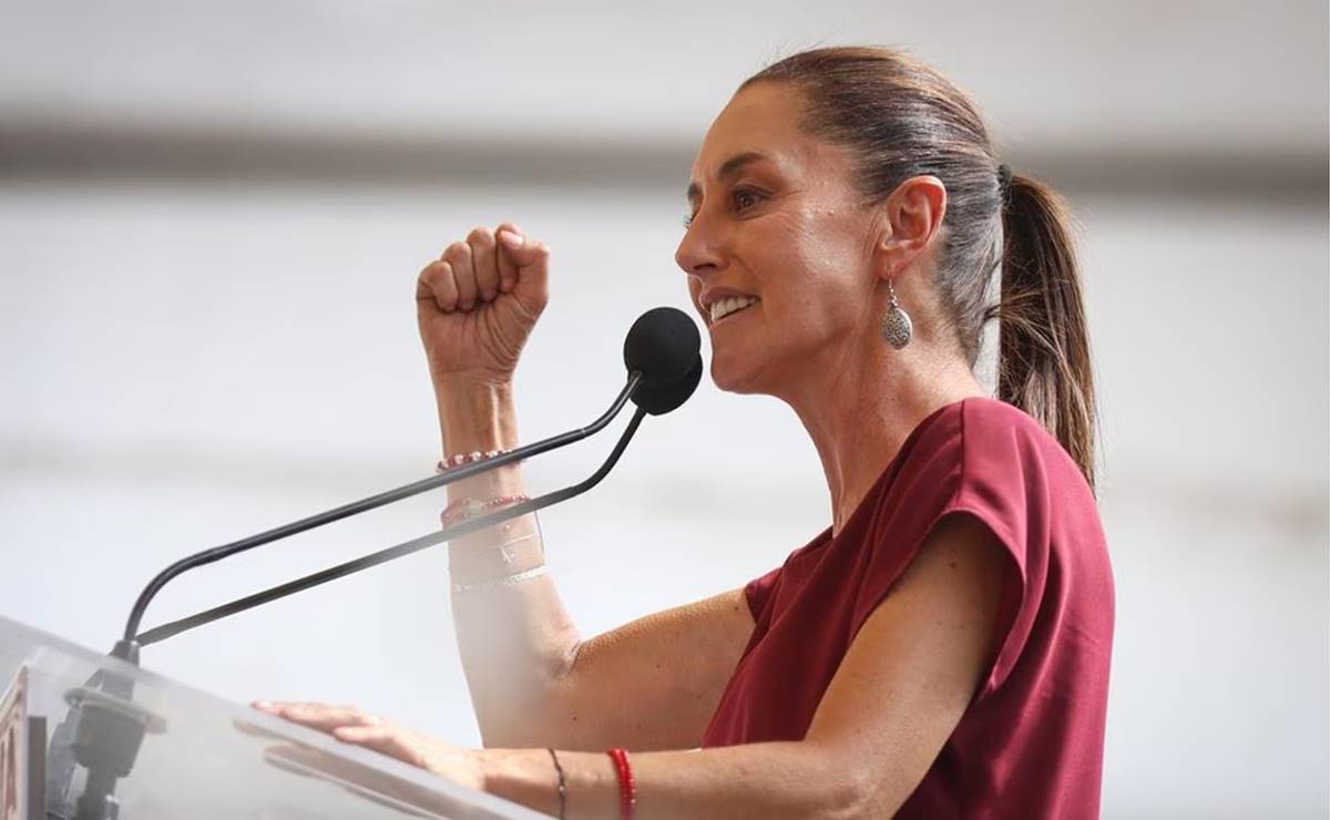 Claudia Sheinbaum en el Estado de México. Foto: Diego Simón/EL UNIVERSAL