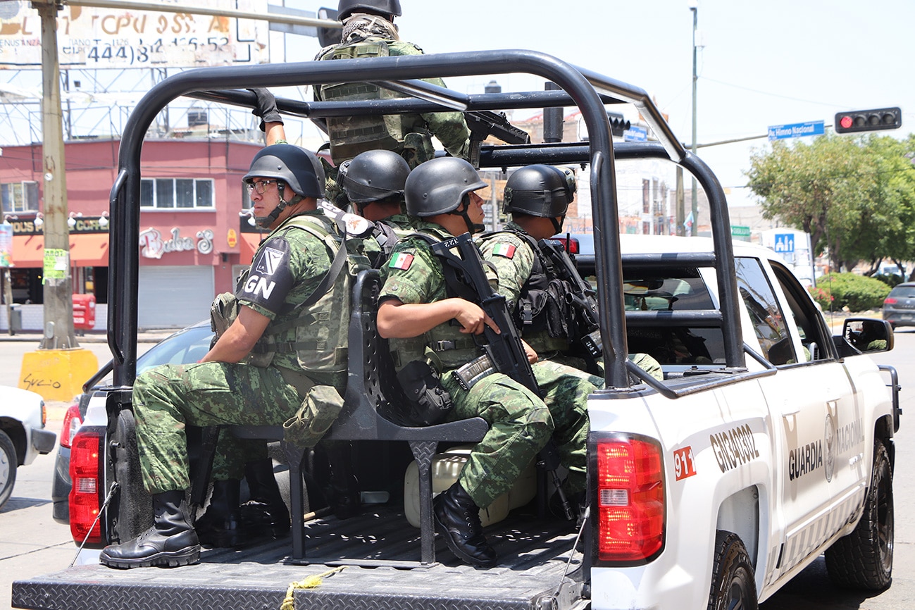 Guardia Nacional en SLP, sin mayores incidentes en lo que va de 2020