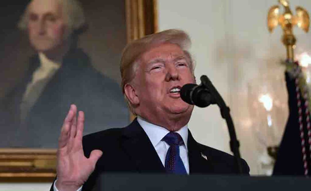 El presidente durante su anuncio. AP