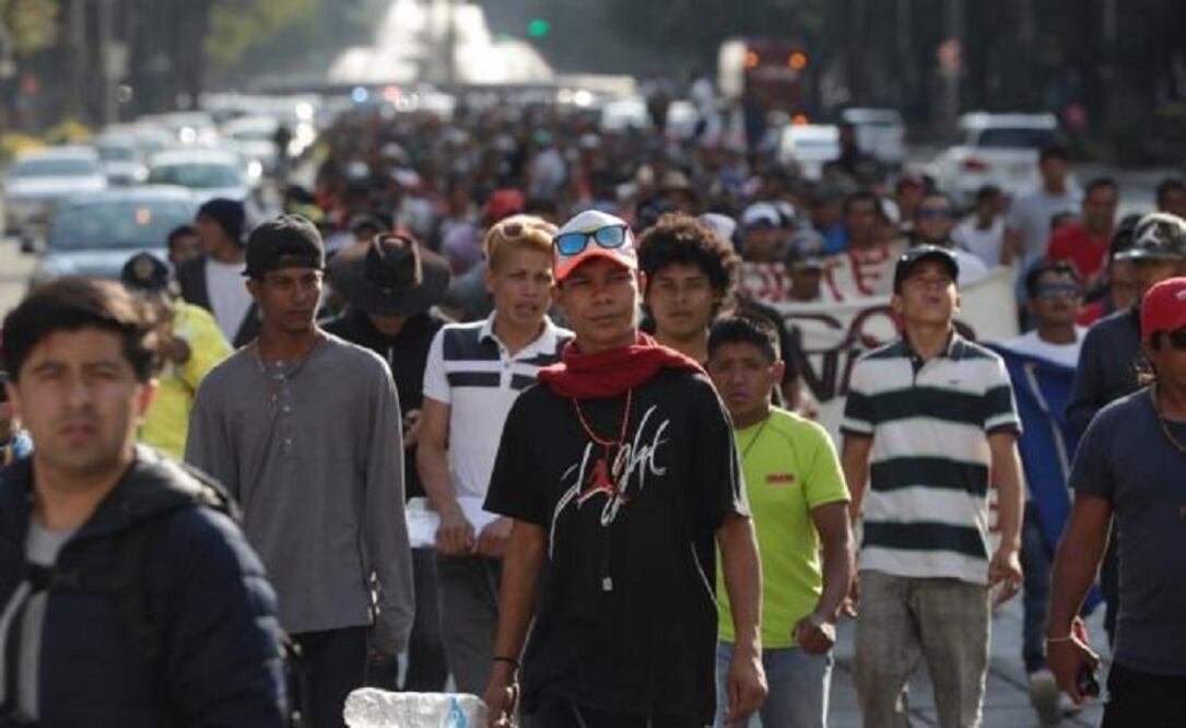 550 personas integran la Caravana del Viacrucis Migrante. Foto: Luis Cortés/El Universal
