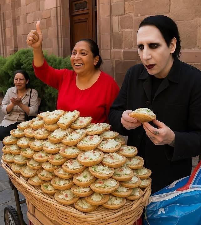 Memes de Marilyn Manson en SLP. Foto: Generada con IA