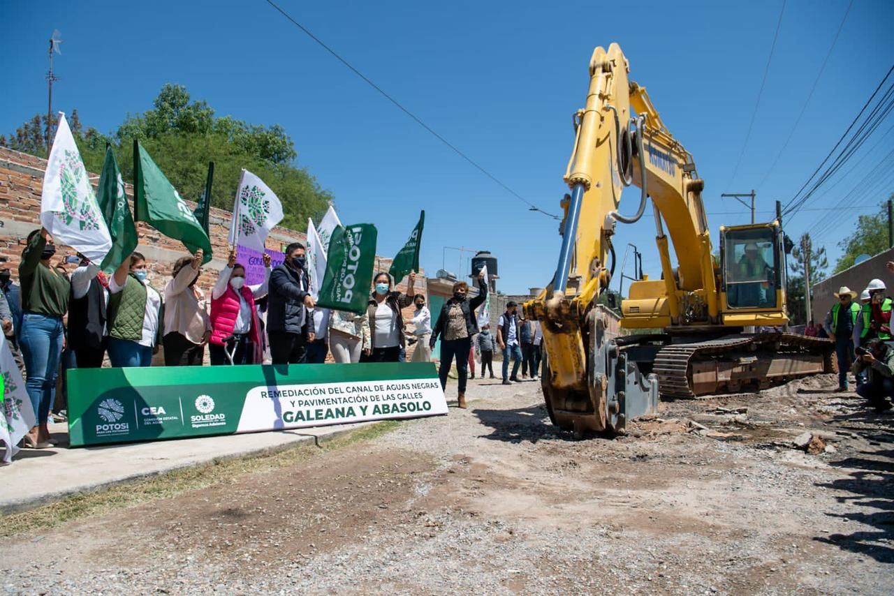 Anuncian inversión de 31 mdp para entubar aguas negras en El Morro y otras colonias de Soledad