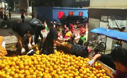 Diputado reparte cítricos en SLP para enfrentar contagio de Covid-19