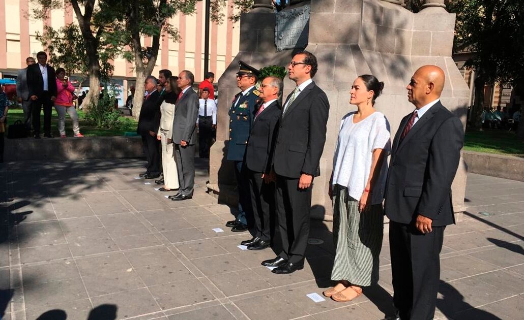 Realizan en SLP ceremonia conmemorativa del 209 Aniversario de la Independencia de México