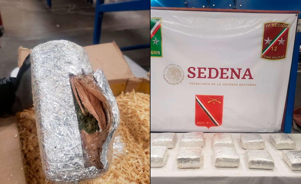 Aseguran 12 kilos de marihuana en aeropuerto de SLP