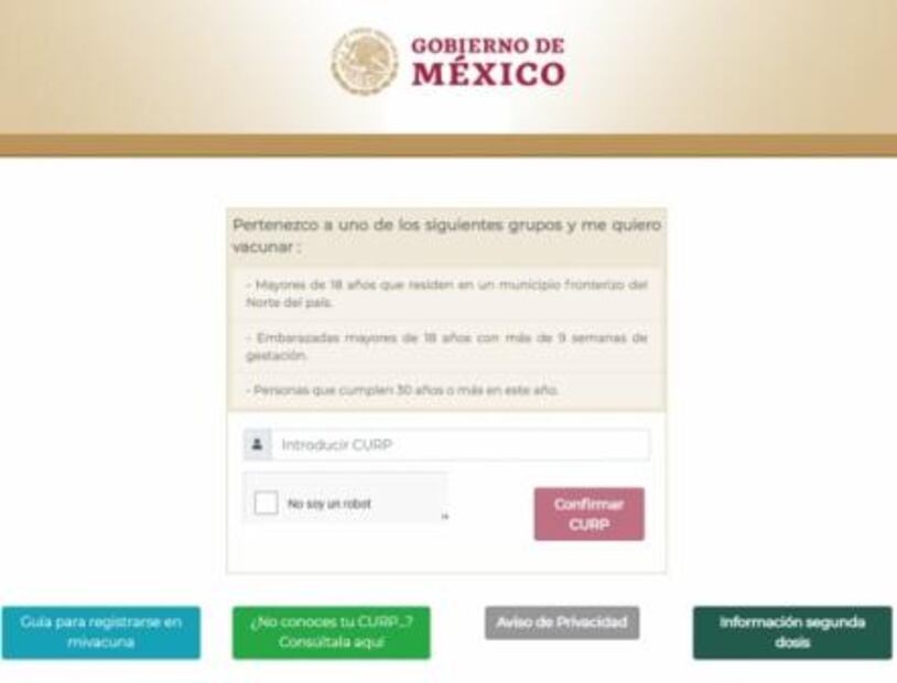 Comienza el registro para vacuna contra Covid-19 para personas de 30 años y más