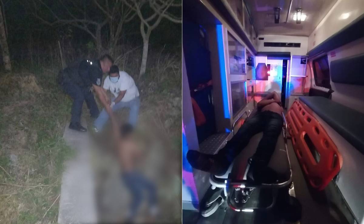 Policías estatales frustran suicidio de un menor en Tamasopo que intentó arrojarse a carretera 70