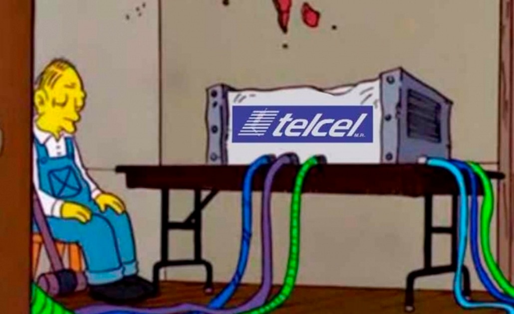 Los memes por la caída de Telcel y Telmex