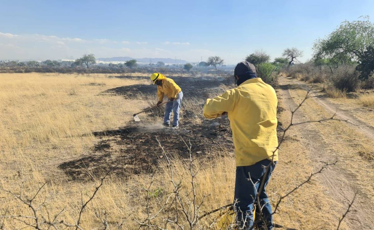 Sofocan incendio de pastizales en La Pila; fueron evacuados más de 3 mil empleados de GM