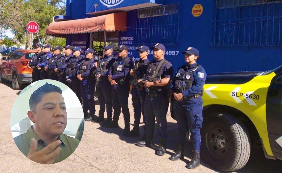 Ricardo Gallardo busca mejorar sueldos y dar pensiones a policías municipales. Foto: EL UNIVERSAL