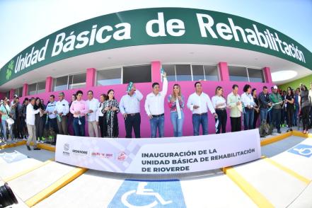 Inaugura Gallardo Unidad Básica de Rehabilitación en Rioverde, con inversión de 9 mdp
