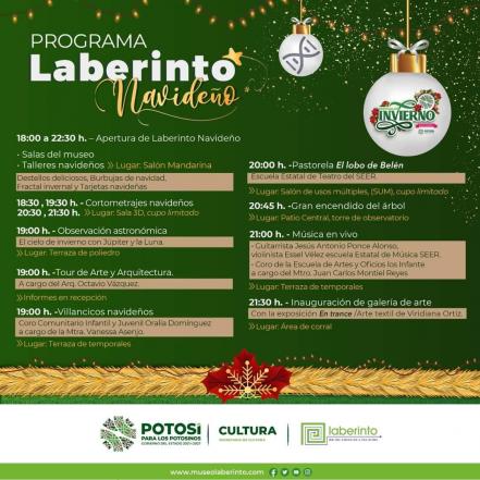 Lista de actividades navideñas para disfrutar en San Luis Potosí